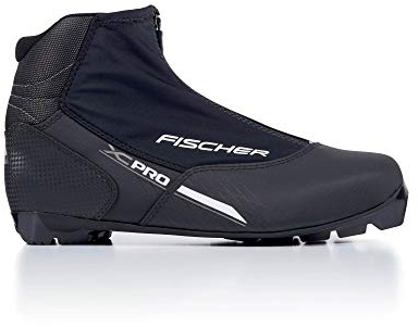 Fischer Unisex Adult XC PRO Silver Cross Country Shoes Size 47 Black/Silver