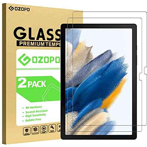 GOZOPO [2 Pack] Screen Protector for Samsung Galaxy Tab A8 10.5 Inch (SM-X200/X205) 2021, Tempered Glass Film [Scratch Resistant] [Bubble Free]