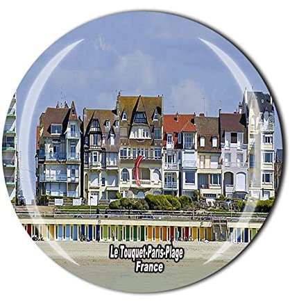 Le Touquet-Paris-Plage France Aimant de réfrigérateur Souvenir Touriste Tableau Blanc Cristal Magnétique Autocollant