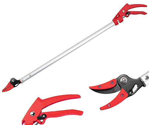 hzexun Coupe-branches multifonctions à lame franche pour arbres et haies, Sécateur pour Rosier pour branches Longueur 1 m
