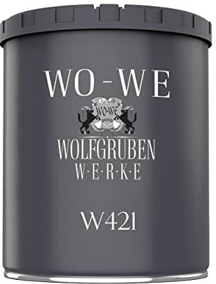 WO-WE Holzlack Holzfarbe Holzschutzfarbe Möbellack MATT W421 Lichtgrau änhl. RAL 7035-750 ml