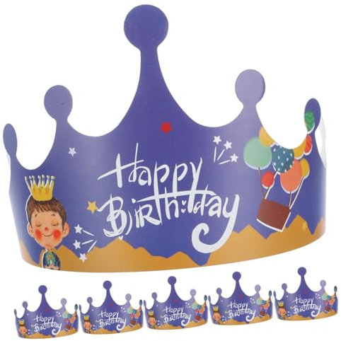 IMIKEYA 100st Prinz Geburtstagshut Geburtstagskronen Für Jungen Partyhüte Geburtstagskronen Hüte Kinderkronenhut Alles Zum Geburtstagskrone Kappen Tiara Baby Niedlich Papier Junge Mädchen