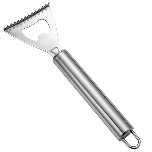 ADORAMBLING Fish Scaler Tool Stainless Steel Fish Scale Remover Efficient Fish Scaler Remover Sturdy Fish Descaler Tool for Cook