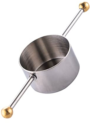Alipis 30ml Stainless Steel Bar Jigger with Handle Bartending Spirit and Wine Measuring Cup for Home and Bar Use, Practical Cocktail Measuring Tool with Permanent Scale