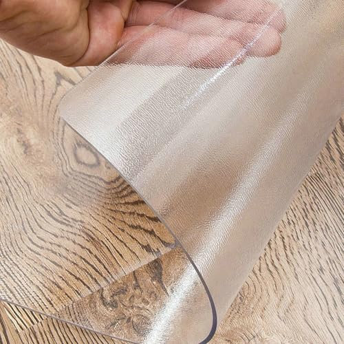 Alfombrilla Protector Escritorio,Alfombrilla para protección de Suelos Duros,Tapete Silla Escritorio PVC Alfombrilla Escritorio Antideslizante 1.0mm Protector Suelo Silla Ruedas,Personalizable