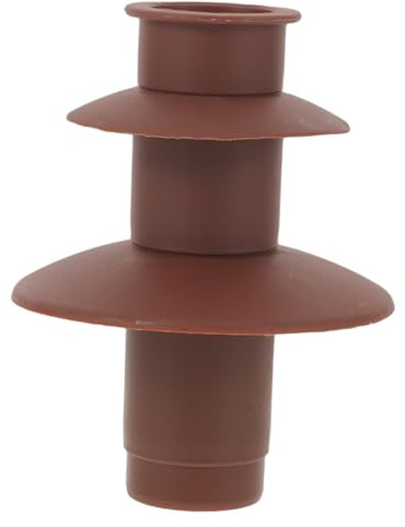 Cabilock Chocolate Fountain Accessories Replacement Spiral Shaft for Mini 2 Tier Machines, Plastic Fondue Tower Part, Easy Installation, Even Flow, Spare for Home Use