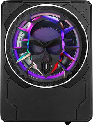 Decimeter Car Subwoofer Skull Plan with RGB LED Radiances Puissant Low for Automobile Sound Structure Upgrade Music Coordinate LED Car Subwoofer
