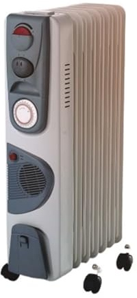 Riscaldatore Elettrico Radiatore For Riempito D'olio For Ambienti Con Ruote Riscaldamento Rapido(1500W)