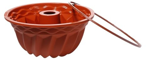 silikomart | SFT250 Stampo in Silicone per Torta STAMPO GUGELHUPF, Antiaderente, Confezione da 4 Stampi per Dolci con Safe Ring, Ø 220 h 110 mm, Volume 2,2 l, Made in Italy