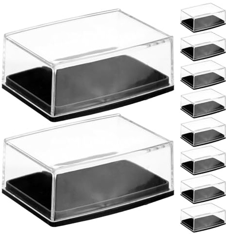 UPKOCH Caja Organizadora para Gemelos Negra de Plástico 60X45X25 MM Estuche Portátil para 18 Piezas Joyero Compacto para Viaje y Exhibidor de Joyería Masculina