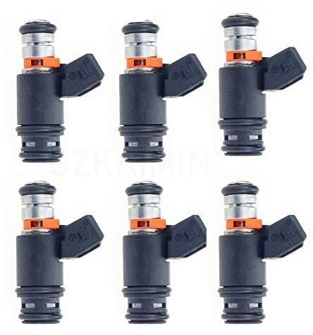 Auto-Einspritzdüsen 6 PCS Kraftstoff Injektor Für Golf Für Jetta 1999-2002 EuroVAN 97 1999-2000 Für 021906031D FJ573 M739 4J1612 IWP-022 IWP022