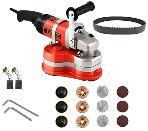 Electric Three-Head Concrete Grinder Portable Wall Floor Polishing Machine for Professional Cement Marble Granite Grinding Applications(Without Pole)