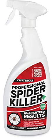 CritterKill Professional Spider Killer Spray | As Used by Pro Pest Controllers 1L With Trigger Spray