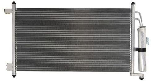 THERMOTEC KTT110074 Klimakondensator Klimaanlage Auto mit Trockner Kompatibel mit NISSAN MICRA III K12 92100AX800 92100AX801 92100AX80B