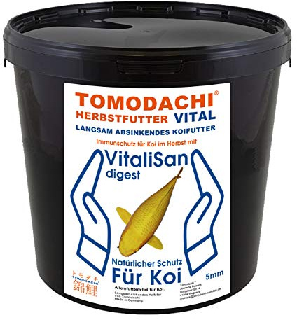 Koifutter Herbstfutter Sinkfutter Koi Gesundheit Monoglyceride antibakteriell Futterverwertung Verdauung Immunsystem hochverdaulich 5mm 3kg