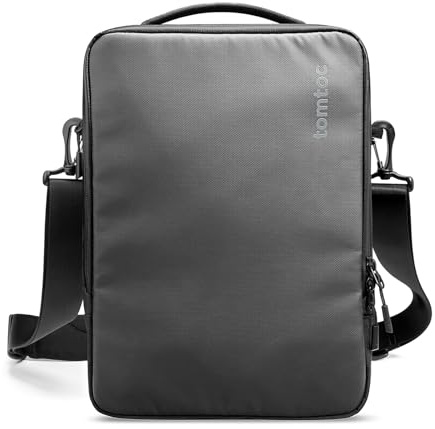 tomtoc 360° laptopväska för 16-tums MacBook Pro M3/M2/M1 Pro/Max A2991 A2780 A2485 A2141 2023–2019, 15 tum MacBook Air M3/M2, vattenavvisande, laptopfodral, axelväska