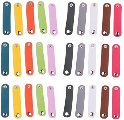 Sharplace 30 Schalclip Schalhalter Tuchhalter Tuchspange Tuchclip Trachtenspange aus Pu-, Gemischte Farben