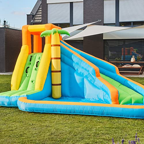 Home Deluxe- Aufblasbare Hüpfburg VIVI - 400x 300 x 225 cm - inkl. Gebläse und Zubehör, UV-Beständig I Spielburg Springburg Hüpfschloss