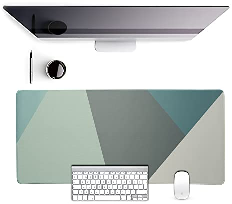 AINAK XXL Schreibtischunterlage, Gaming Mauspad, Tastatur-Pad, Hübsche Schreibtisch Zubehör - verbessert Präzision und Geschwindigkeit - Abwaschbar-WASSERFEST (DARK GRAY)