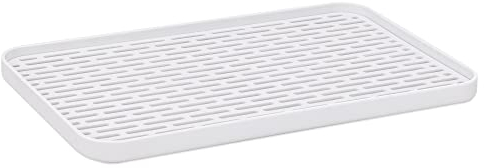 Navaris Bandejas escurridoras pequeñas - 2X Bandeja escurreplatos de plástico - 2X Escurridor pequeño para Platos de Cocina Fregadero 31 x 17,5 cm