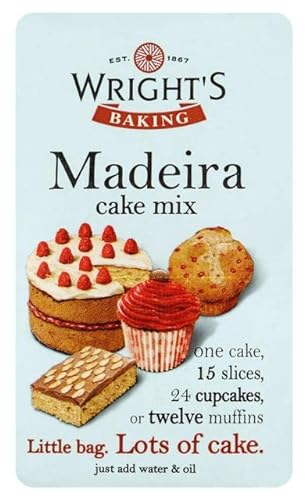 Wright's | Madeira Cake Mix 5X500g | Madeira Cake mix, which has a subtle buttery and vanilla flavour, can be used to bake light & moist cakes, slices, muffins or cupcakes