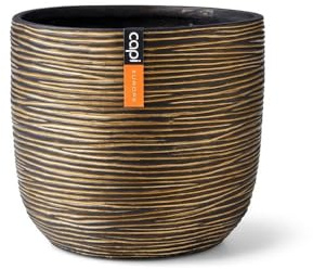 Capi Europe - Blumentopf Kugel Rib Gold - 24x21 - Gold - Blumentopf für drinnen - CAPI Indoor - BOFGB134