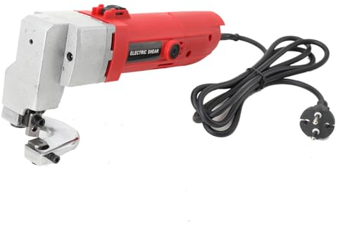 ECUTEE Elektrisch Blechschere für Edelstahl, Schneidemaschine Elektro Mettal Blech Schere Metallschere Eisenblechschere Elektrischen 500W Motor, Schnittstärke 2,5 mm Schneiden von Metall 2000 U/min