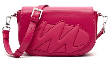 MISAKO Begonia Petit sac à bandoulière avec rabat - Petit sac bandoulière femme - Sacs décontractés à la mode confortables et résistants Begonia Fuchsia 14 X 22 X 6 cm