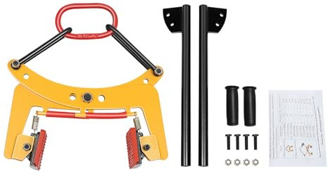 Pince à décaler, pince à bordures, pince à pierre 6-24 cm, support de bordure, pince à pierre, dispositif de levage et pince à pavés pour soulever et transporter des pierres (325 kg)