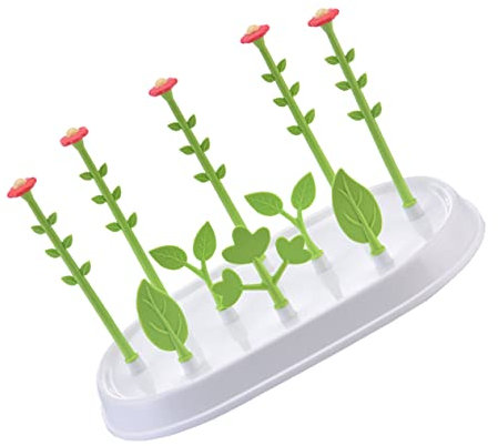 Toyvian Babyflaschenständer, Sichere Stabile Babyflaschen Trockner Rack Blumen Ohne Basis Grün Babyflaschenständer Flaschen Organizer Für Verschiedene Flaschengrößen