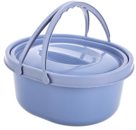 iplusmile Portable Toilet Potty with Lid Thickened Large Capacity Dual Handles Adult Portable Potty Seat for Camping Outdoor Travel and Home Use