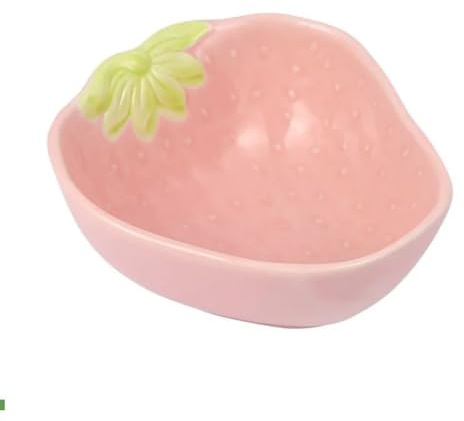 Gamelle en céramique en forme de fraise, adaptée pour l'eau et la nourriture pour souris, rats, Totoro et cochons d'Inde
