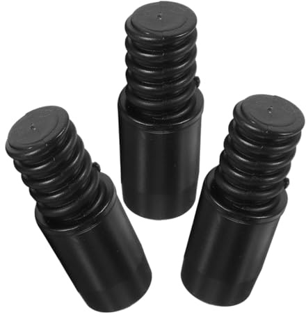 TIDTALEO 3pcs American Threaded Handle Tips 22mm Pole Adapter Connector for Broom Mop Extension Pole Repair Kit Compatible Metal Rods for Home Cleaning