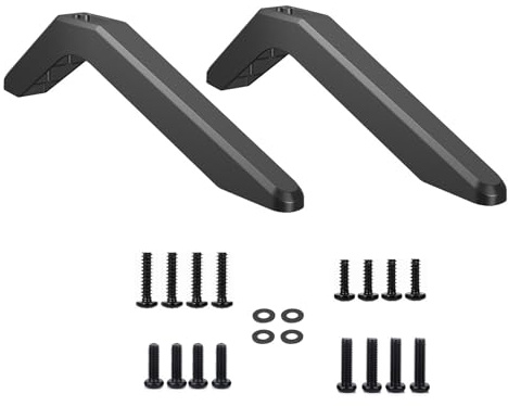 Tv666 - Pies de aleación ampliamente utilizados para televisores de escritorio, solución de montaje segura de mesa, accesorios ajustables
