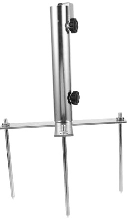DECOMELODY Anclaje De Hierro para Sombrilla De Playa Desmontable, Soporte para Sombrilla De Exterior Portátil, para Jardín y Camping, Resistente Al Viento, Fácil Instalación