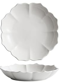 Piatti Moderni Piatto in ceramica da 8,75 pollici, for uso domestico, for zuppa, semplice, for cena, creativa, for insalata, dessert Piatto Fondi(8.75 in)