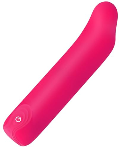 Trustown Piccolo vibratore bullet per donne Impermeabile Mini vibratore clitorideo Interamente in silicone 10 modalità Massaggiatore per dita Punto G Capezzoli Sex toy ricaricabile