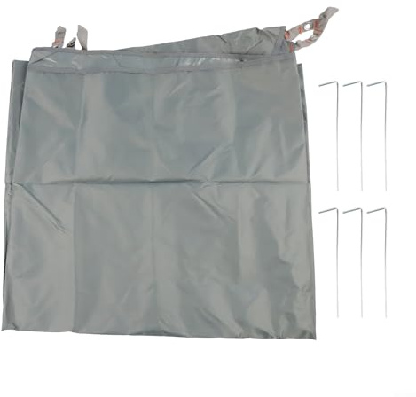Hexagon Outdoor Tent Mat with Waterproof Oxford Cloth, Tear Resistant Fabric and Ground Nails for Picnic, Beach and Camping Shelter (240 * 210cm)