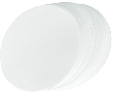 Zerodeko Papier Cuisson 100 Pièces en Papier Sulfurisé Blanc Disques Ronds 11cm Antiadhésif Facile à Utiliser et Résistant à L'humidité pour Cuisson de Hamburgers