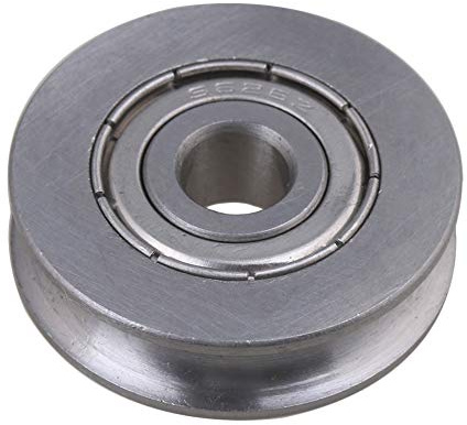 cnbtr 2 6 x 25 x 7 mm U Form 440 C Edelstahl versiegelt Umlenkrolle Schiene Kugellager Rolling Rad Silber