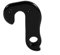 Tbest Fahrrad Schaltauge, 2pcs Schaltwerk Aufhänger Mountain Road Bike Gear Hanger Aluminiumlegierung Rear Gear Mech Rahmen Tail Hook Dropout Adapter mit Muttern für Bikes Radfahren (4#)