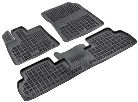 AZUGA Hohe Gummi Fußmatten mit Rand passend für Citroen Berlingo III ab 8/2018/für Opel Combo ab 5/2018/für Peugeot Rifter ab 8/2018/für Toyota Proace City (Verso) ab 2020 AZ10300367