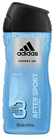 Adidas Men 3-in-1 Shower Gel Body Hair Face After Sport, 250 ml