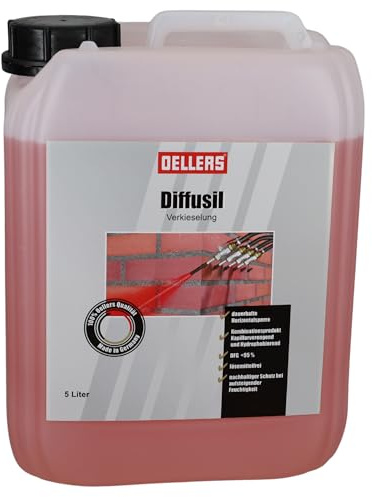 OELLERS Diffusil, anti remontées capillaires 5l | coupure de remontées d'humidité, traitement des murs humides