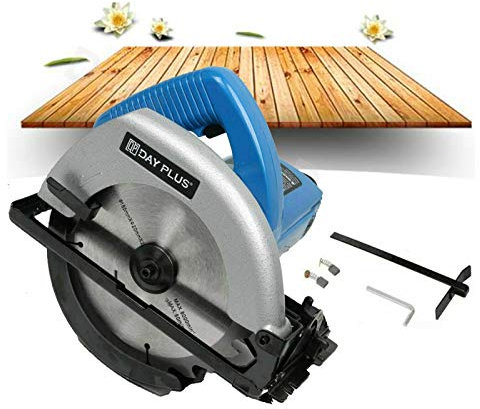 Circular Saw 900W Electric Saw with Speed 4700RPM Max Cutting Depth: 55mm, Safety Switch Ideal for Wood, Soft Metal, PVC and Plastic Cuts