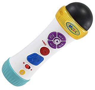 Unibos Large Microphone with Voice/Musical Recording, Karaoke Singing Toy, Xmas Gifts, UK New