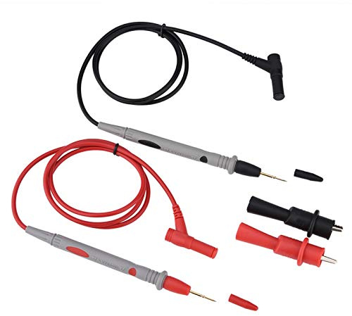 Electrical Multimeter Test Leads Set,Ultra-sharp Multimeter Probe Precise 1000V 20A Gold-plated Probe Leads with Alligator Pliers