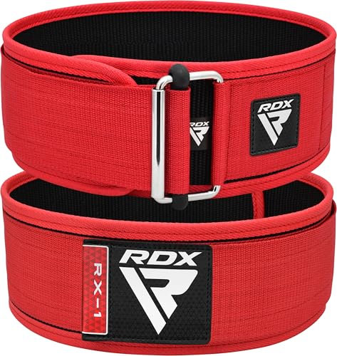 RDX 4” Gewichthebergürtel, Auto-Lock Trainingsgürtel, Powerlifting Krafttraining Bodybuilding Fitness Gürtel, Gepolstert Gewichtheben Gym Weight Lifting Belt, Männer Damen Kreuzheben Workout