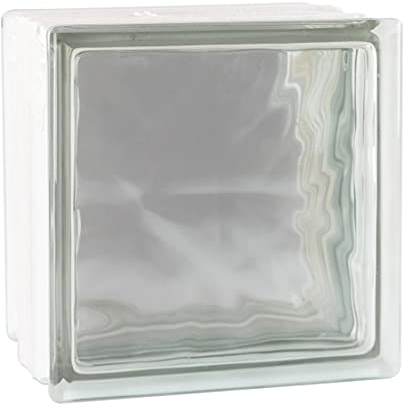Fuchs Design THERMO BLOCK Plus, 3x Glasbaustein Wolke klar, 19x19x13,5cm, Wärmedämmung: Ug 0,8