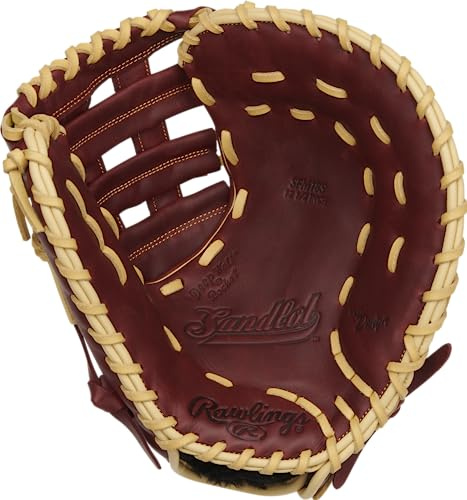 Rawlings Glove | Sizes 11.5-12.75 | Multiple Styles Sandlot Series Gant de Baseball en Cuir, Main Droite, Toile modifiée, 31,5 cm Adulte Unisexe, 12,5-Modified Pro H-Web, 12.5 inch | Pro H-Web